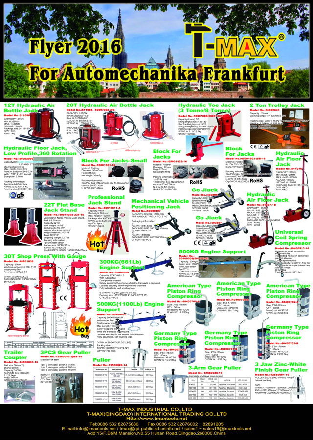 FLYER 2016 FOR FRANKFURT